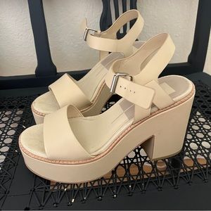 Dolce Vita Nude Platform Heels 👡